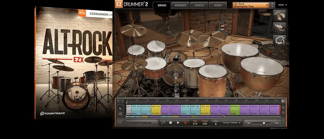 Toontrack: Alt-Rock EZX2