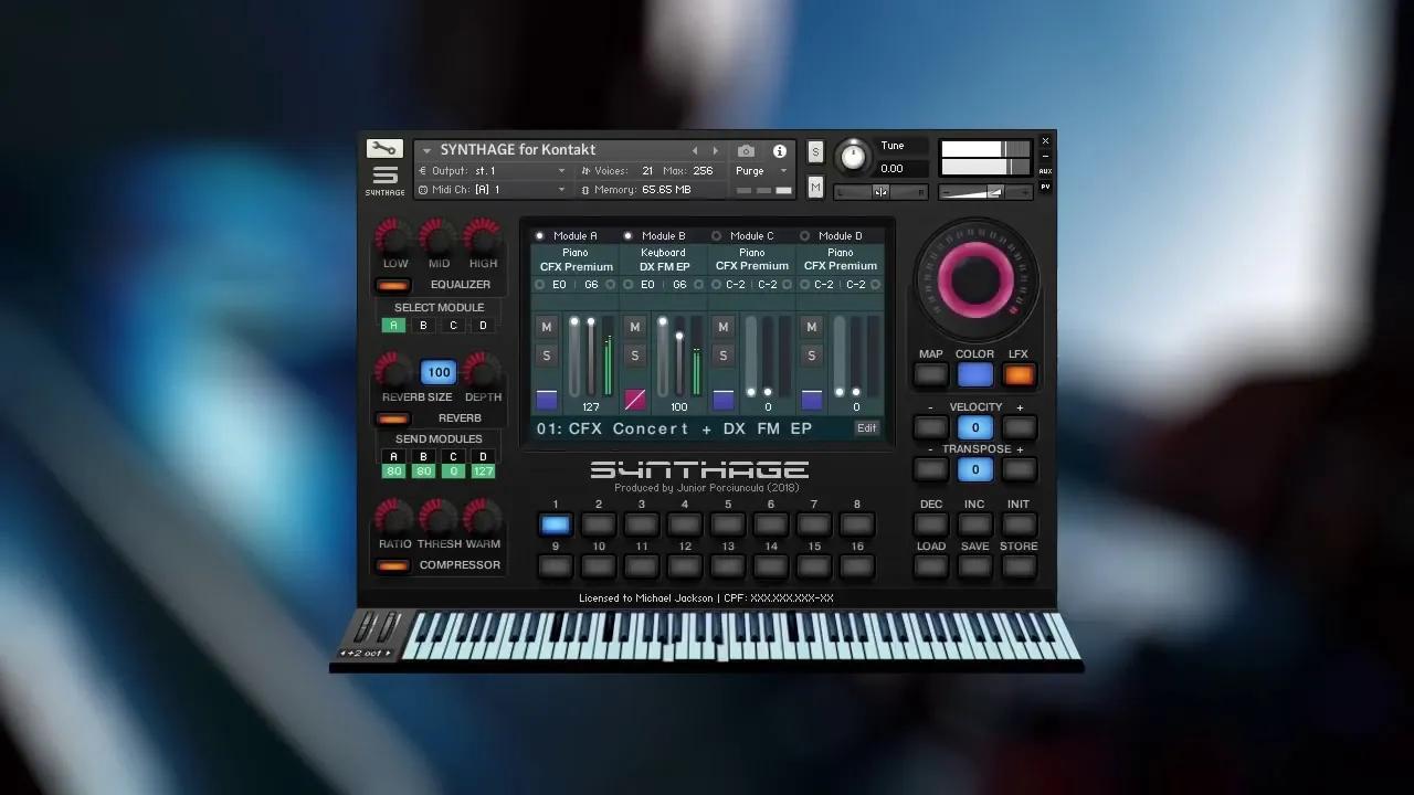 Júnior Porciúncula Synthage v1.3.3 Kontakt Library
