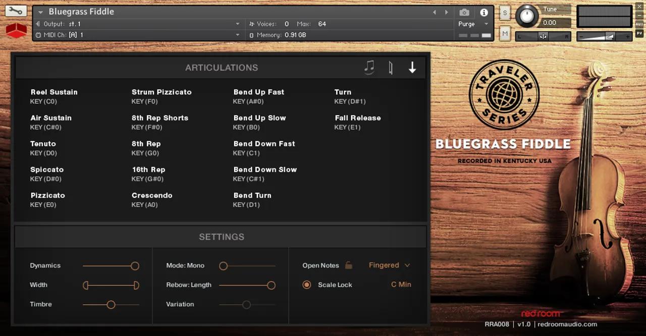 Redroom Audio : Traveler Series Bluegrass Fiddle