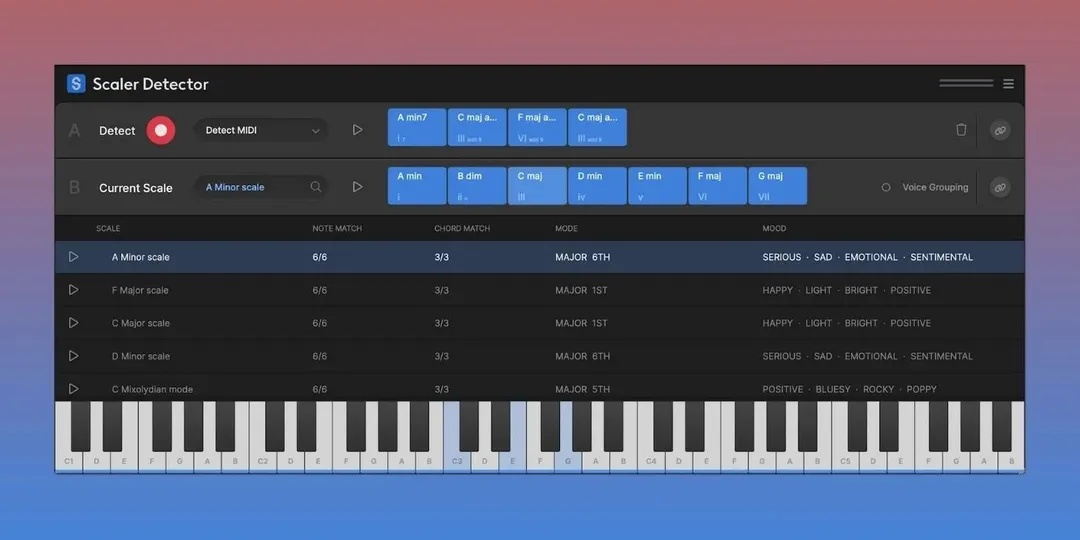 Scaler Music - Scaler Detector
