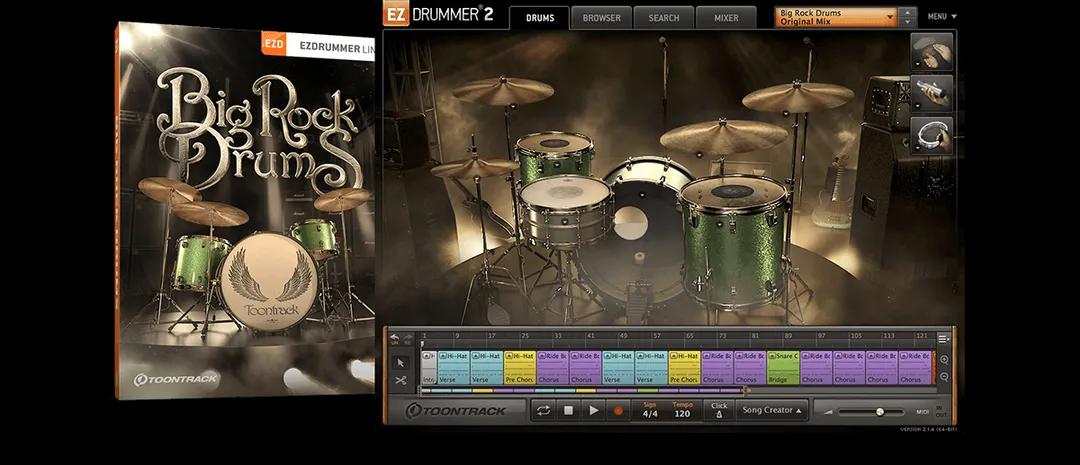 Toontrack : EZX2 : Big Rock Drums (Win-MAC)