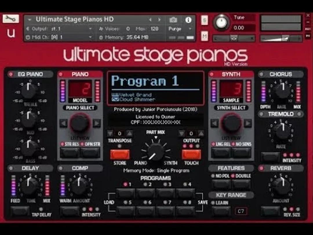 Júnior Porciúncula : Nord Stage 3 Ultimate Stage Pianos KONTAKT