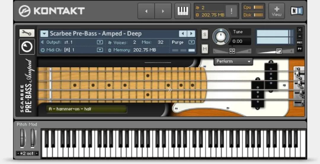 Native Instruments : Scarbee Pre-bass Amped