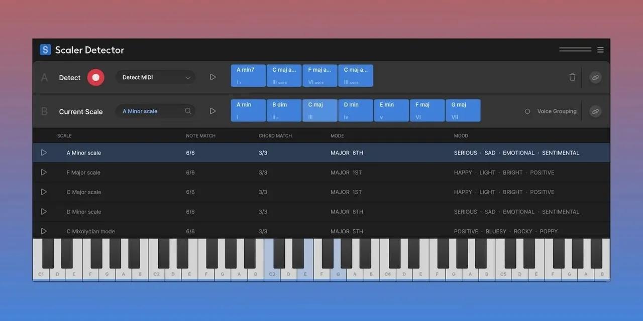 Scaler Music - Scaler Detector