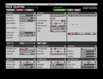 Jam Origin – MIDI GUITAR 2 – โปรแกรมแปลงเสียงกีต้าร์เป็น MIDI